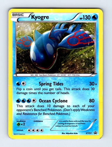 Kyogre XY51 Holo XY Promo Pokemon HP/DMG