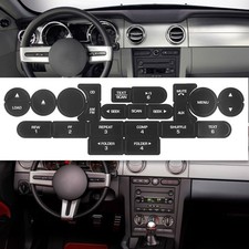 Vinyl Replacement Radio Button Sticker For FORD MUSTANG 2005 2006 2007 2008 2009