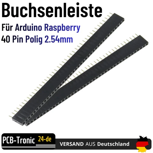 Buchsenleiste 40 Pin 2.54mm weiblich Socket Header für Arduino Raspberry Pi PCB