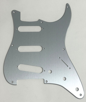 For Fender US 57' 8 screw Stratocaster Guitar Pickguard,Silver Brushed Aluminum
