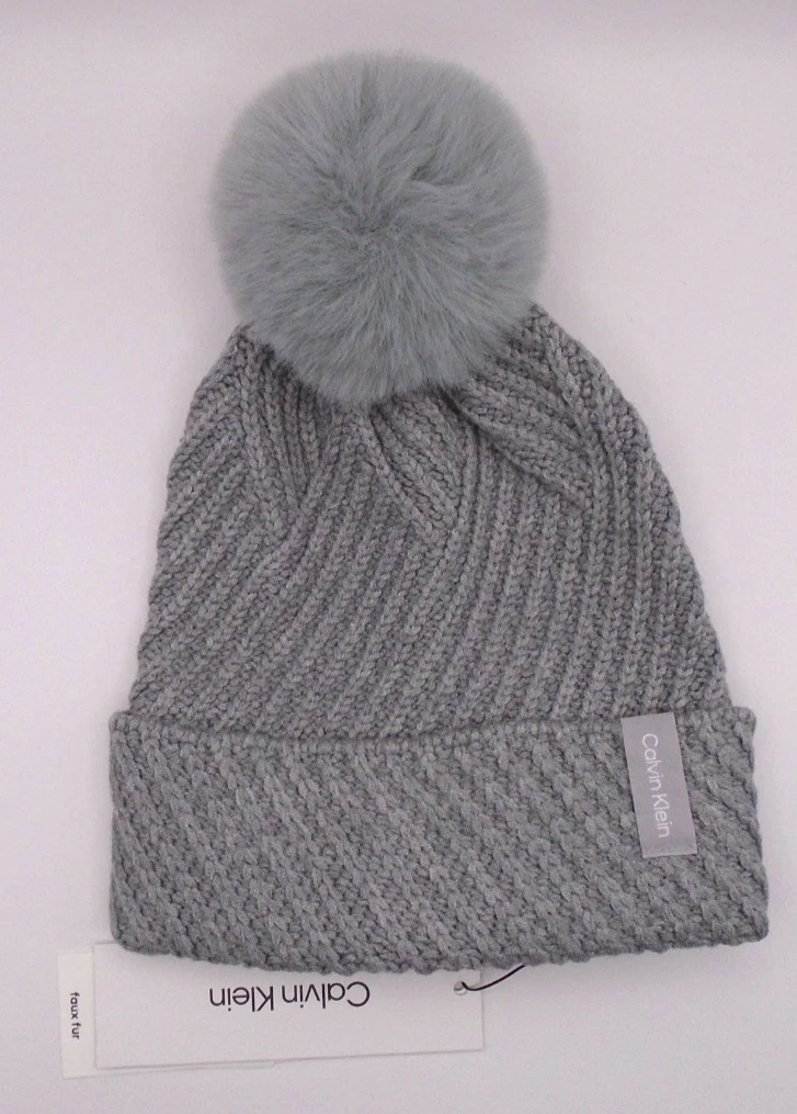 Calvin Klein Gray Beanie Hats for Women for sale | eBay display picture 2