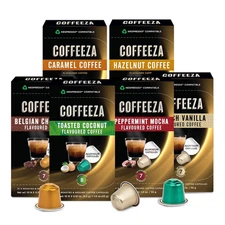 100% Arabica Nespresso Flavored Coffee Pods Variety Pack, Compatible with Nespre