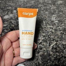 Carpe Antiperspirant Hand Lotion, A dermatologist-recommended, smooth lotion tha