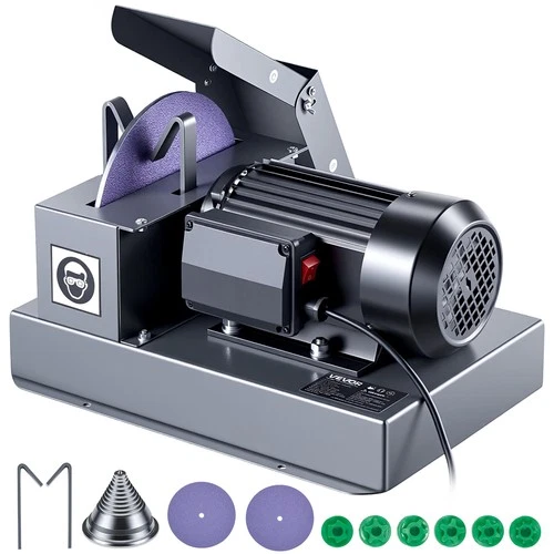 VEVOR 1HP Lawn Mower Blade Sharpener with Blade Balancer & 9" Grinding Wheel - product listing photo
