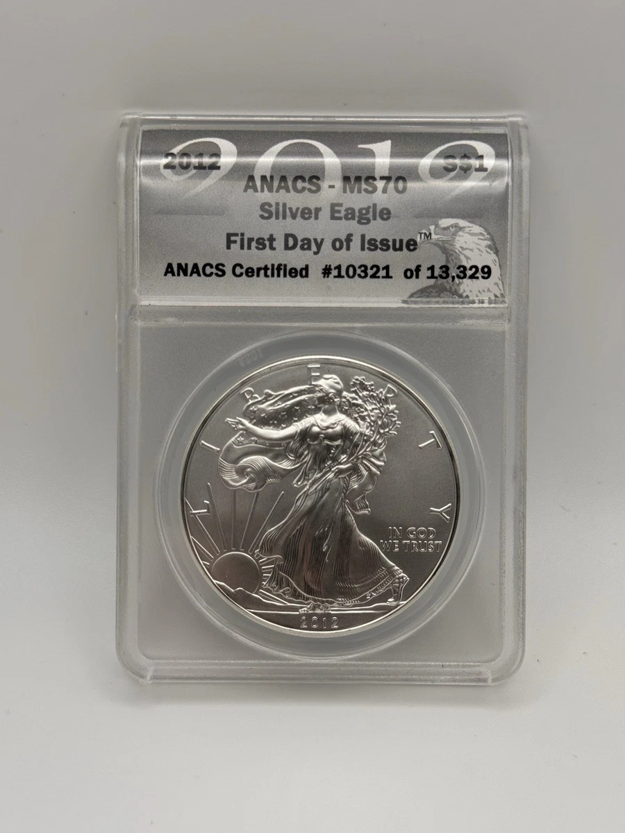 American Eagle MS 70 Graded 2012 Silver Bullion Coins for sale | eBay