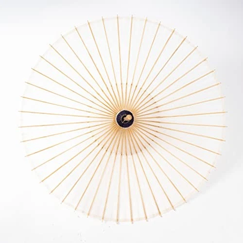 Yamamoto Waterproof Japanese Umbrella Bangasa Made in Japan Vinyl Coated (White) - Image 2 of 4