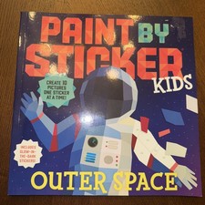 NEW Paint By Sticker Kids Activity Book - Outer Space