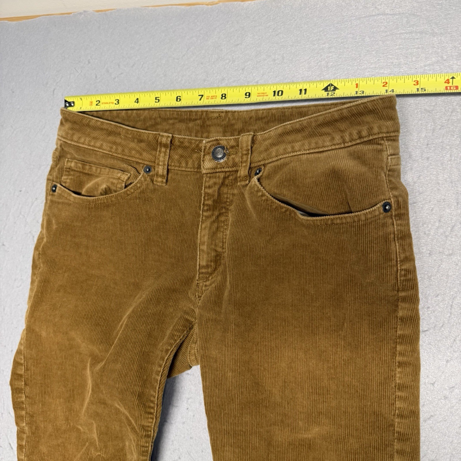 Patagonia Womens Organic Cotton Corduroy Pants Size 28 Tan Straight Leg thumbnail 2