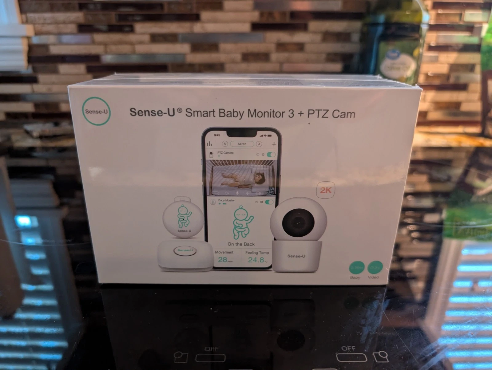 Sense-U Smart Baby Monitor 3 + PTZ Cam Breathing Movement Body Temperature
