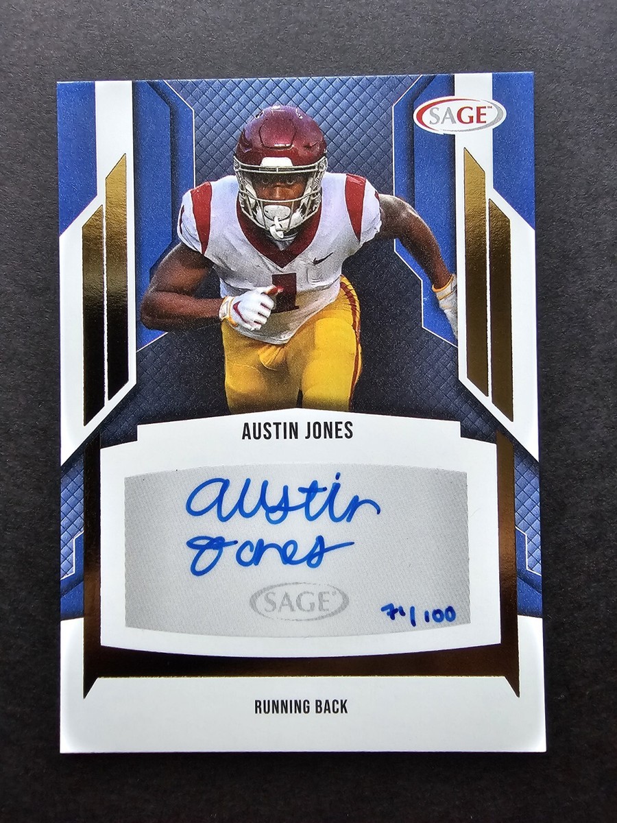 2024 Sage Austin Jones 🔥 Gold Foil SP Autograph Rookie Card