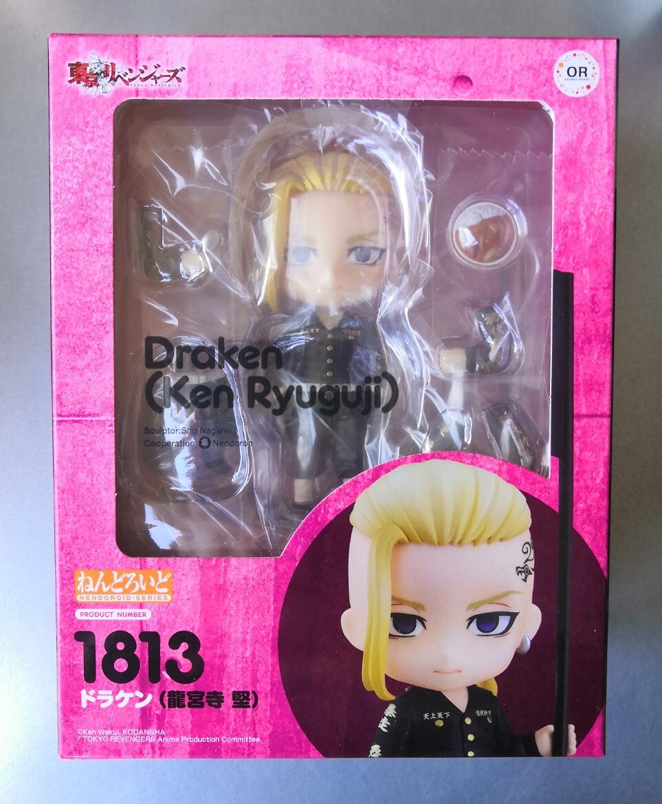Tokyo Revengers Nendoroid Draken Ken Ryuguji Brand New Official Orange Rouge UK