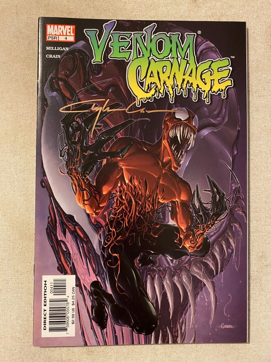 VENOM VS CARNAGE #1 2 3 4 1ST APPEARANCE OF TOXIN SIGNED BY