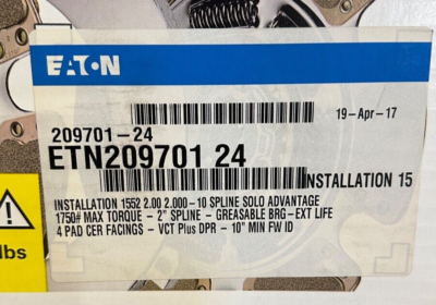 OEM Eaton 209701-24 - Solo Advantage Clutch - 15.5