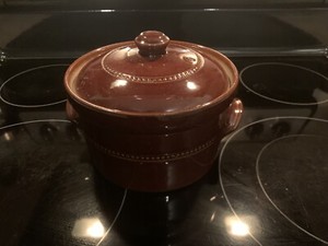 🔥SALE!-Vintage Pearsons Of Chesterfield Brown Glaze Casserole Baking Stove Dish