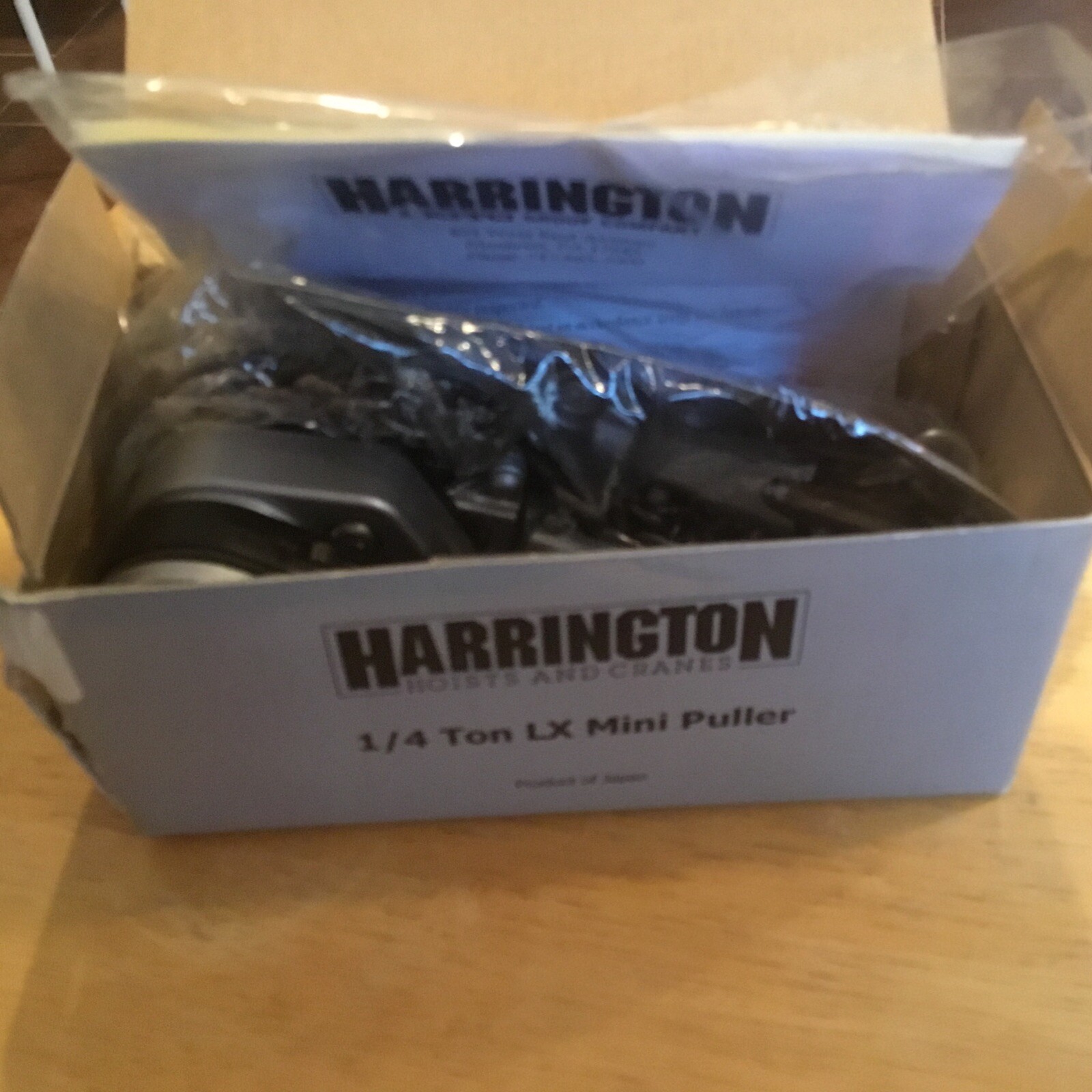 Harrington LX0035 Lever Chain Hoist, 500 lb Lifting Capacity, 5 ft