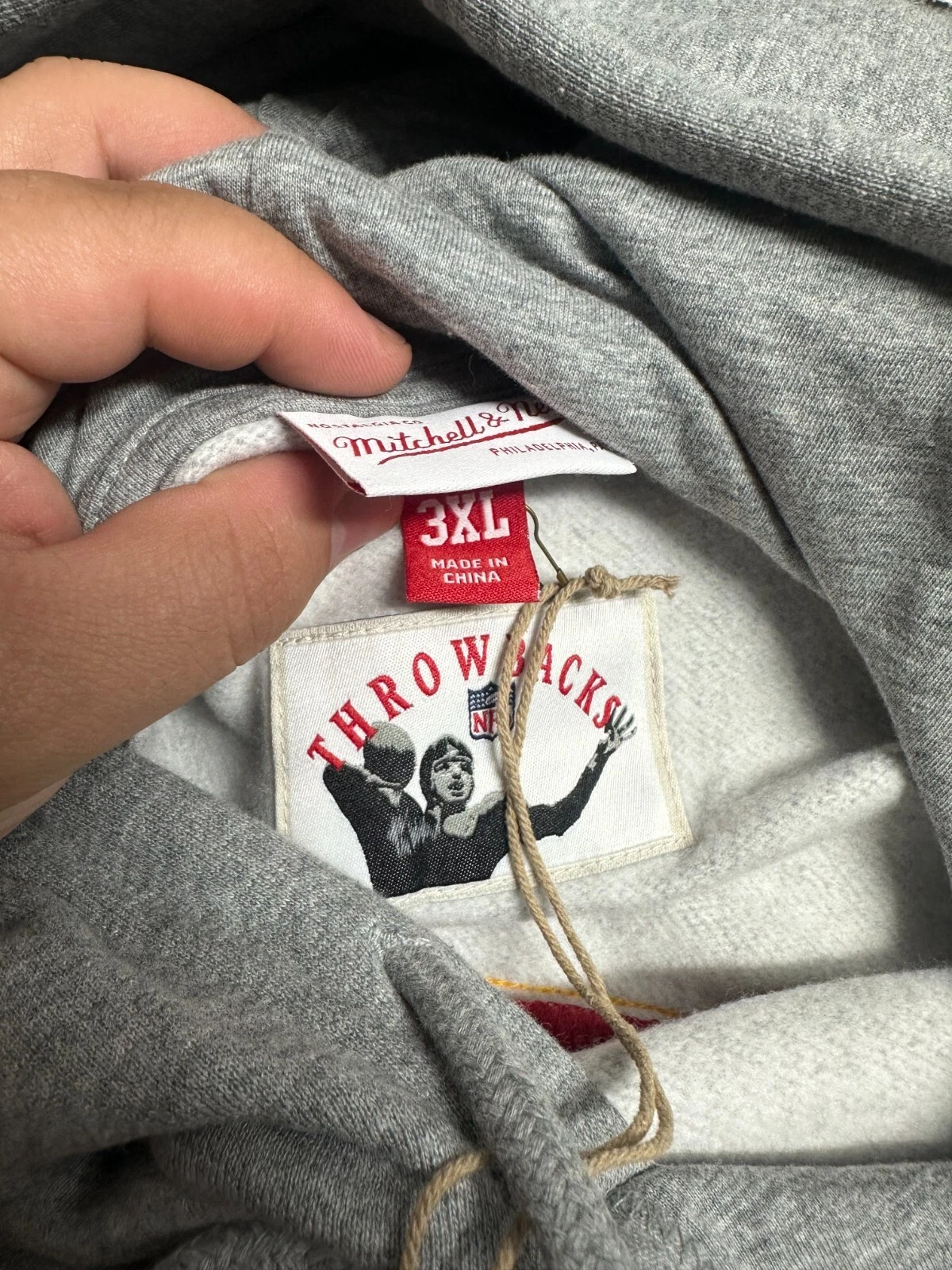 Felpa con cappuccio uomo Mitchell & Ness Throwbacks Head Coach 3XL kansas city