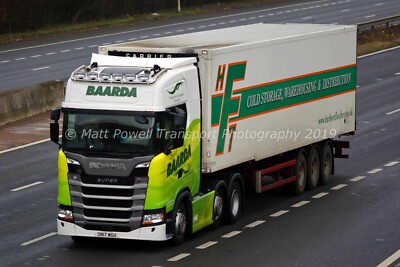 Truck Photo 12x8 - Scania R500 - David Baarda Ltd - SN17 WGU