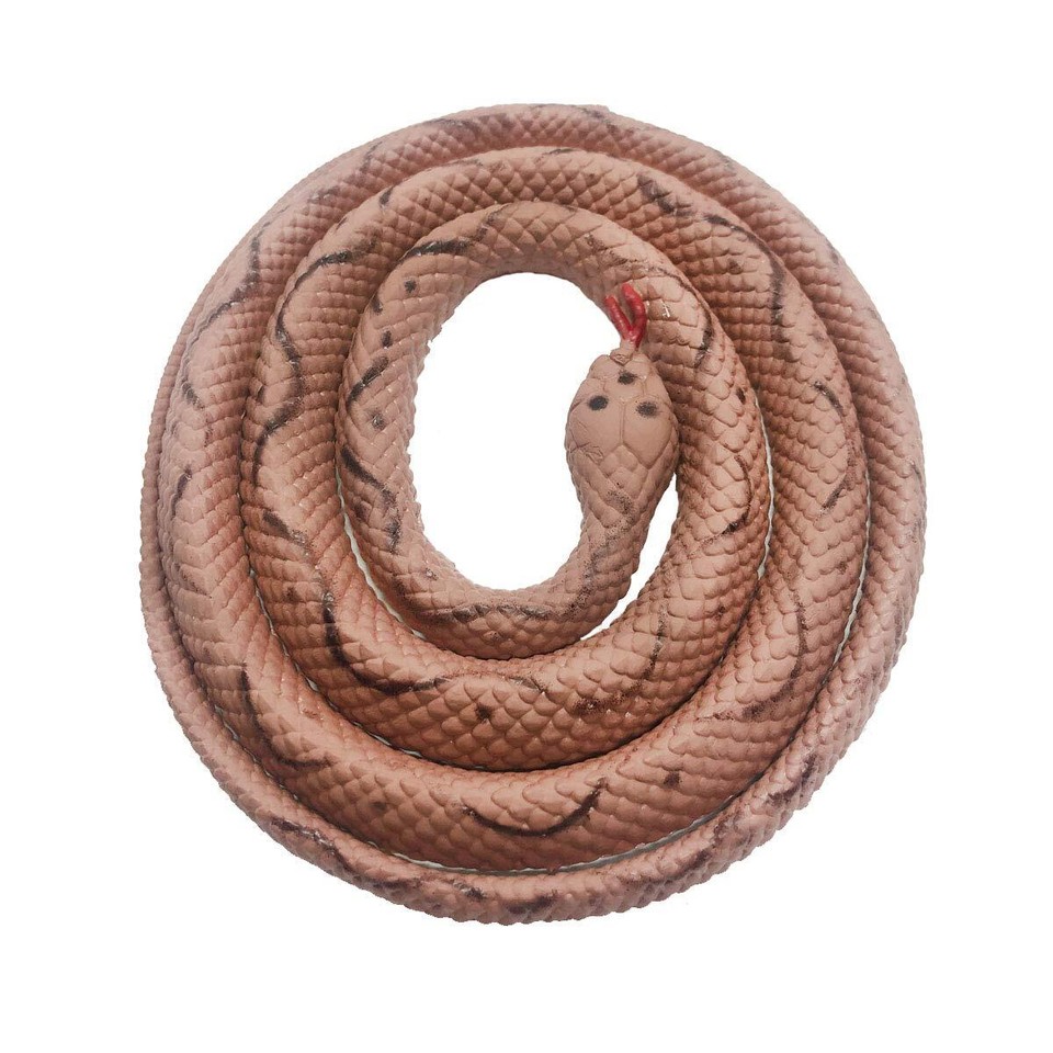 53 Inch Color Long Rubber Snake Toys Fake Snakes Party Bag Filler