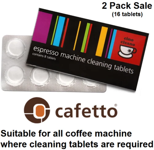 2x BREVILLE Espresso Coffee Machine Cleaning Tablets Cleaner Cafetto Cino Cleano