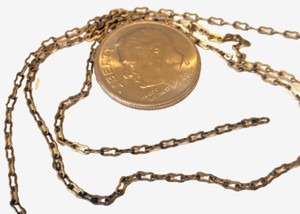 Vintage Brass Chain Jewelry Making Fine / Small Links Earrings Necklaces By Foot