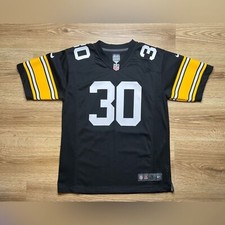 Nike Kids On Field Pittsburgh Steelers #30 James Conner Jersey Stitch Size L