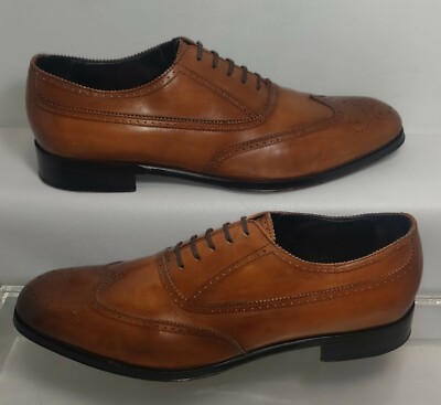 M. Gemi Brown Wingtip Oxford Dress Shoes EU IT 44.5 US 11.5  display picture 2