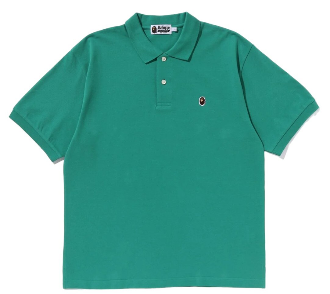 A BATHING APE BAPE ONE POINT RELAXED FIT POLO SHIRT 1K25-112-001
