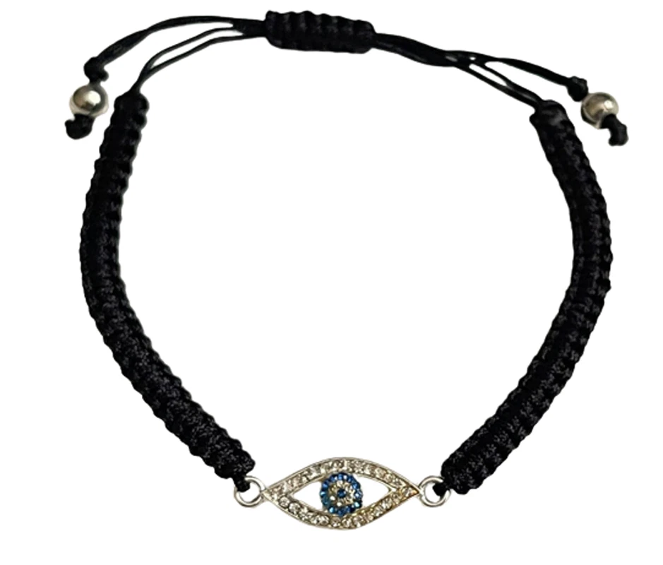 Black String Eye Necklace