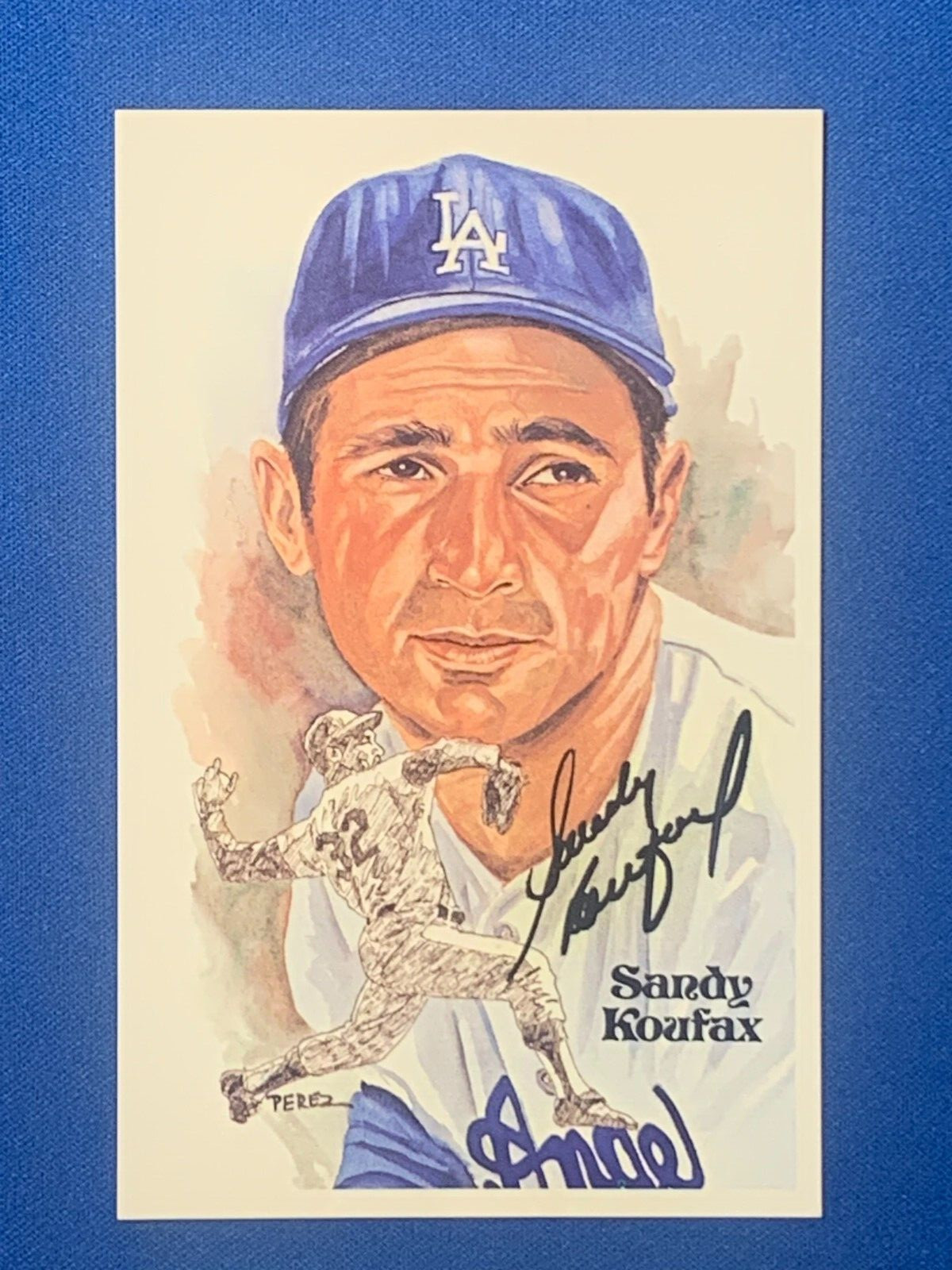 Sandy Koufax Autographed Perez Steele Cy Young Award LA DODGERS PSA DNA