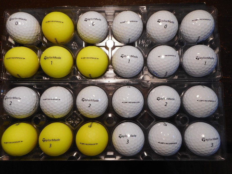 24 TaylorMade  Soft Response Mint AAAAA  Used Golf Balls