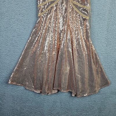 Free People Rose Gold Sequin Sleeveless Dress Size 0 NEW | eBay