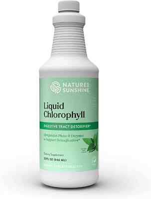 Natures Sunshine Liquid Chlorophyll 32Oz - W/ Spearmint Oil, Detox Support