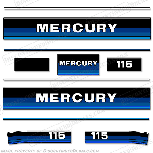 Se adapta a Mercury 115 hp 1984 - 1985 (tonos azules) - Imagen 1 de 1