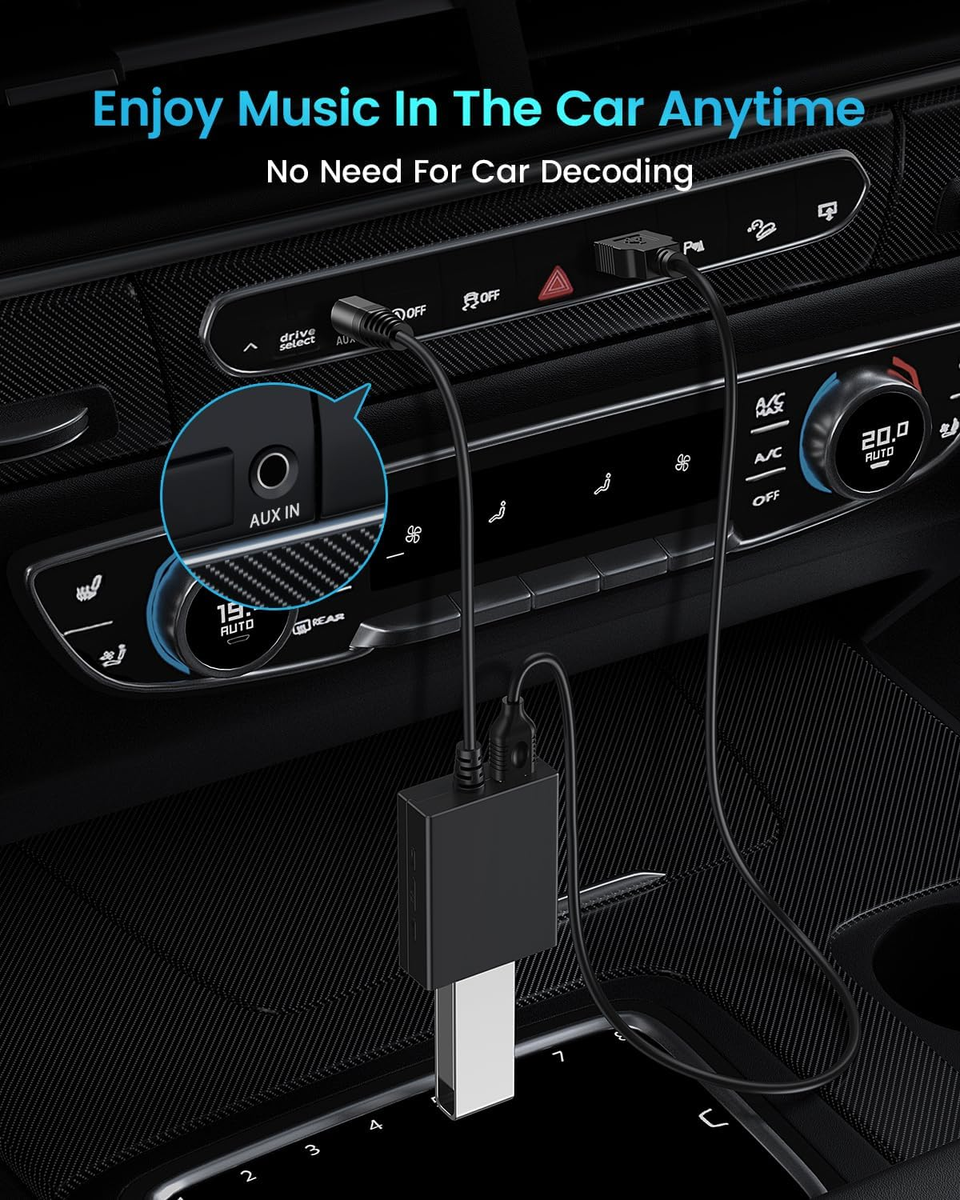 Adaptador De Audio Usb A Auxiliar, Macho De 3,5 Mm A Usb Hembra