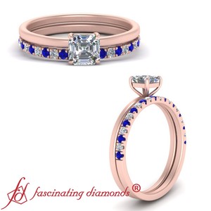 Asscher Cut Half Eternity Band Pictures