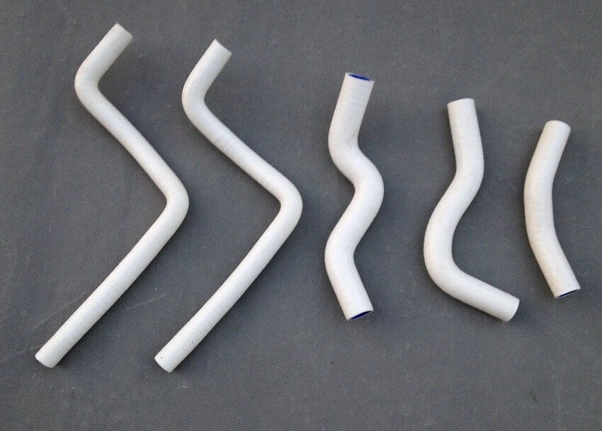 Manguera de radiador de silicona blanca para Honda CR125R CR 125R CR125 R 2000 2001 2002 Foto 3 de 4