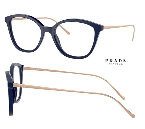 Montatura occhiali da vista per donna Prada montature gatto blu quadrati  cat eye | eBay