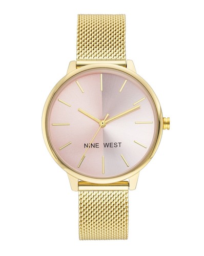 Nine West Felicity Analog Wrist Watch Black Rose Gold | eBay display picture 1