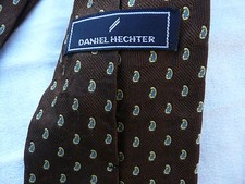 Ceinture En Cuir Vintage DANIEL HECHTER - Taille 80 - Marron - Occasion Très Bon État