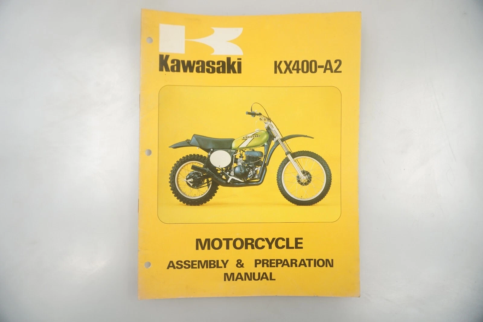 1976 Kawasaki KX 400-A2 OEM Motorcycle Assembly Manual 99997-741-01