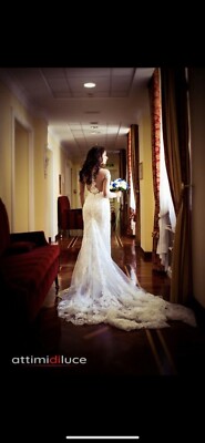 Galina Signature Long Sleeve Lace Wedding Dress