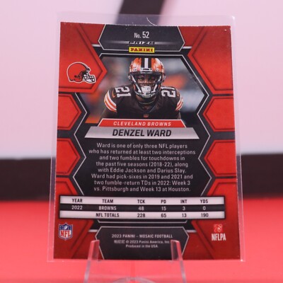 ☆*:.。☺︎ 2023 Panini Mosaic Yellow Reactive 52 Denzel Ward | eBay