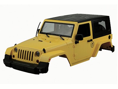 JEEP RUBICON SCALE  1:10 GELÄNDEWAGEN KAROSSERIE GELB ABS KUNSTSTOFF UVP 87,- 