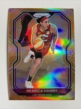 2021 Panini Prizm WNBA /50 Orange Prizm #43 Dearica Hamby Las Vegas Aces
