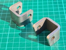 2 x Pairs TRIALS FOOTREST MOUNTING BRACKETS Weld On Twinshock PRE65 FREE POST