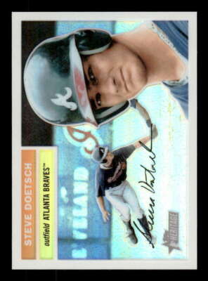2005 Topps Heritage Chrome Refractor (1:25) #70 Steve Doetsch Braves 247/556
