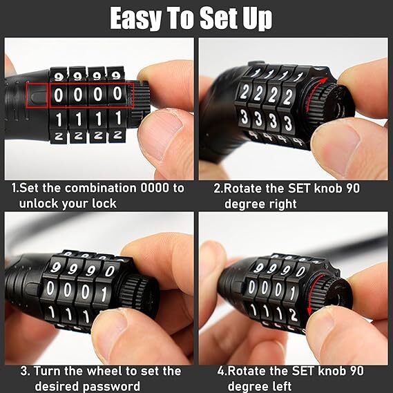 Digit Schwinn Combination Lock Reset Digit Combination Schwinn