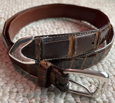 Ralph Lauren women’s alligator belt with sterling silver buckle Ralph Lauren Women main image 4