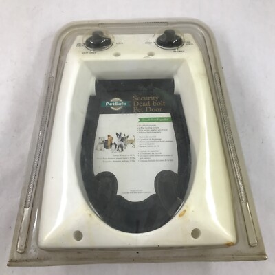 PetSafe Security Dead Bolt Pet Door Small Pets Up To 12 lbs. Dog or Cat  Sealed