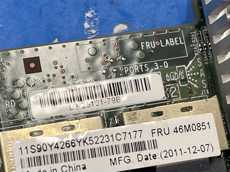 L3-25121-79B IBM 46M0851 SERVERAID M5015 6GB/s SAS RAID Controller Card PCIe 512 - Image 2 of 4
